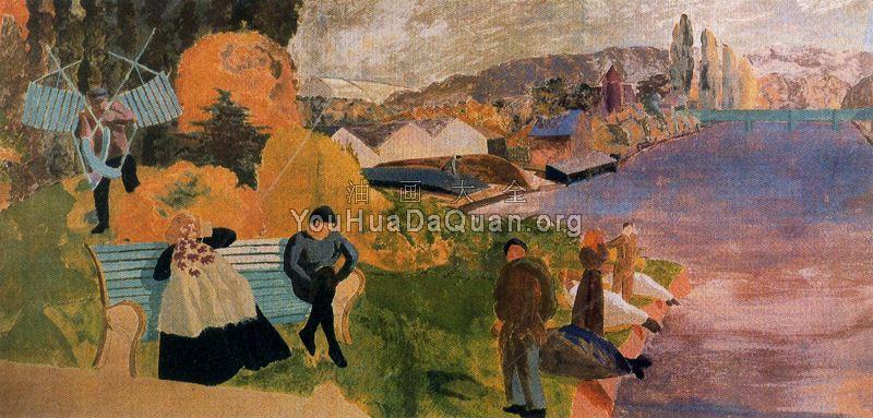 People by the River - 斯坦利·斯宾塞